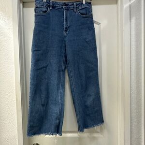 Women's wide leg “just black” Jeans